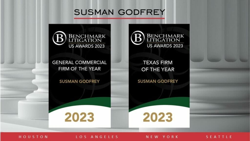 Susman Godfrey Named Commercial Litigation Firm of the Year by ...