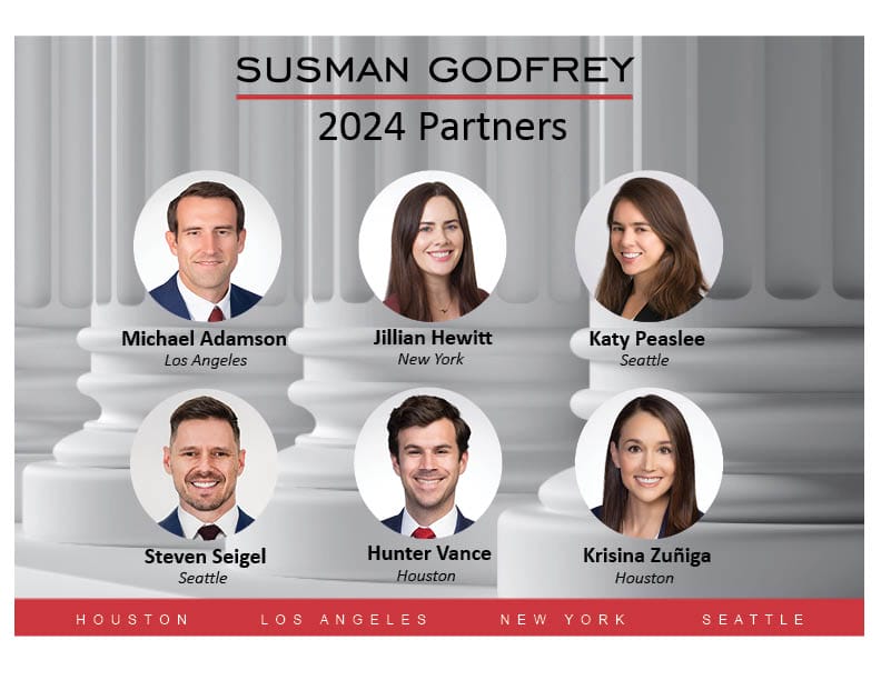 Susman Godfrey Triples Top Market Bonuses in Historic Year for Firm, Provides Special Bonuses to Every Single Firm Employee, Makes 6 New Partners, Boosts Associate Salary