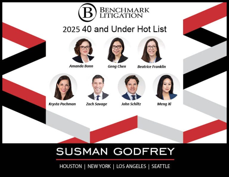 Seven Partners Recognized On Benchmark Litigation S 2025 40 And Under